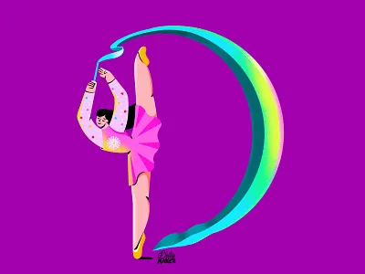 D is for Dancer 2d illustration 36days 36daysoftype colorful design dancer drawing filipino flat design flat illustration illustration art illustration design illustration digital illustrations illustrator