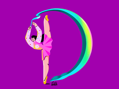 D is for Dancer 2d illustration 36days 36daysoftype colorful design dancer drawing filipino flat design flat illustration illustration art illustration design illustration digital illustrations illustrator