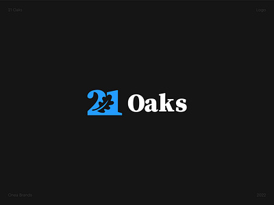 21 Oaks 21 oaks adobe illustrator branding design flat flat logos illustration logo minimal oak oak logo oak tree ui vector