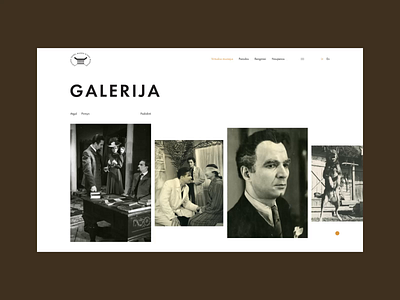 Theatre, Music and Cinema Museum, gallery animation cinema figma landing museum music portfolio site theatre typography ui web design website