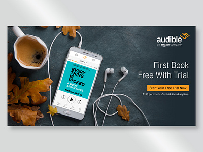 Audible App Banner Designs audible create design designer illustrator