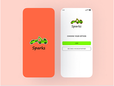 Brand New UI Towing App app branding graphic design illustration logo typography ui