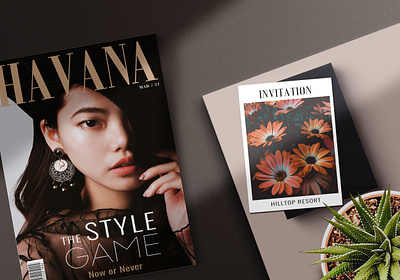 Havana Magazine Cover(s) v.1 brand identity branding cover design editorial fashion graphic design layout lifestyle magazine typography