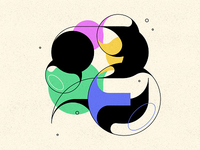 2 2 36days 36daysoftype bubble type bubbles numbers type typography