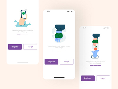 Fintech Onboarding Screens app design fintech fintech app uiux design