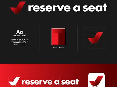 reserve a seat adobe illustrator branding design icon logo typography vector