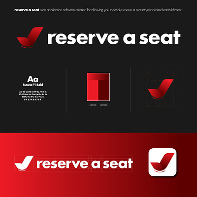 reserve a seat adobe illustrator branding design icon logo typography vector