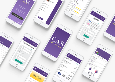 CAS Online Learning System app design interaction design minimal ui uidesign uiux ux uxdesign web website website design