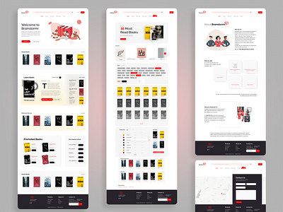 E-library Landing Pages business design inspiration library ui ux web webdesign