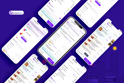 On Time Or Free_Mobile_App app checkout flow ecommerce food icon interaction design logo shopping app user experience user interface