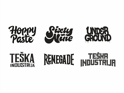 Beer names branding craft beer design font handlettering icon icon set illustration ipa lettering letters logo logotype mark type typo typography vector