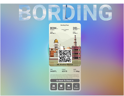 DailyUI##024 Boarding Pass ui