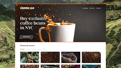 Landing Page - Coffee Shop