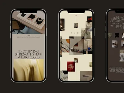 ALET Agency Mobile Designs animation interface promo synchronized ui ux video web website zhenyary