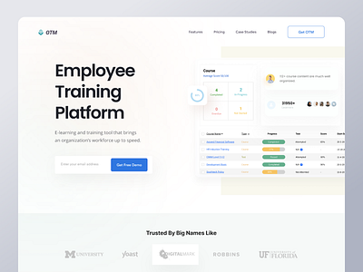 Employee Training Platform Website book course education header homepage kids education landingpage learning platform online course play school southtech teacher training training platform webdesign website design