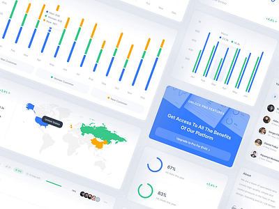 Boxboard Ui Components animation design clean creative dashboard ui design homepage ui ui design ui8 ux web