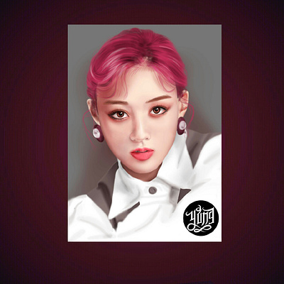 Digital painting of Jihyo digital painting speedpaint twice