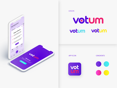 Votum Branding app brand identity branding graphic design icon logo typography ui vector visual design