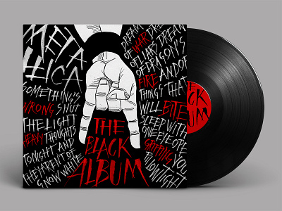 Metallica - The Black Album design illustration metallica music art rock and roll