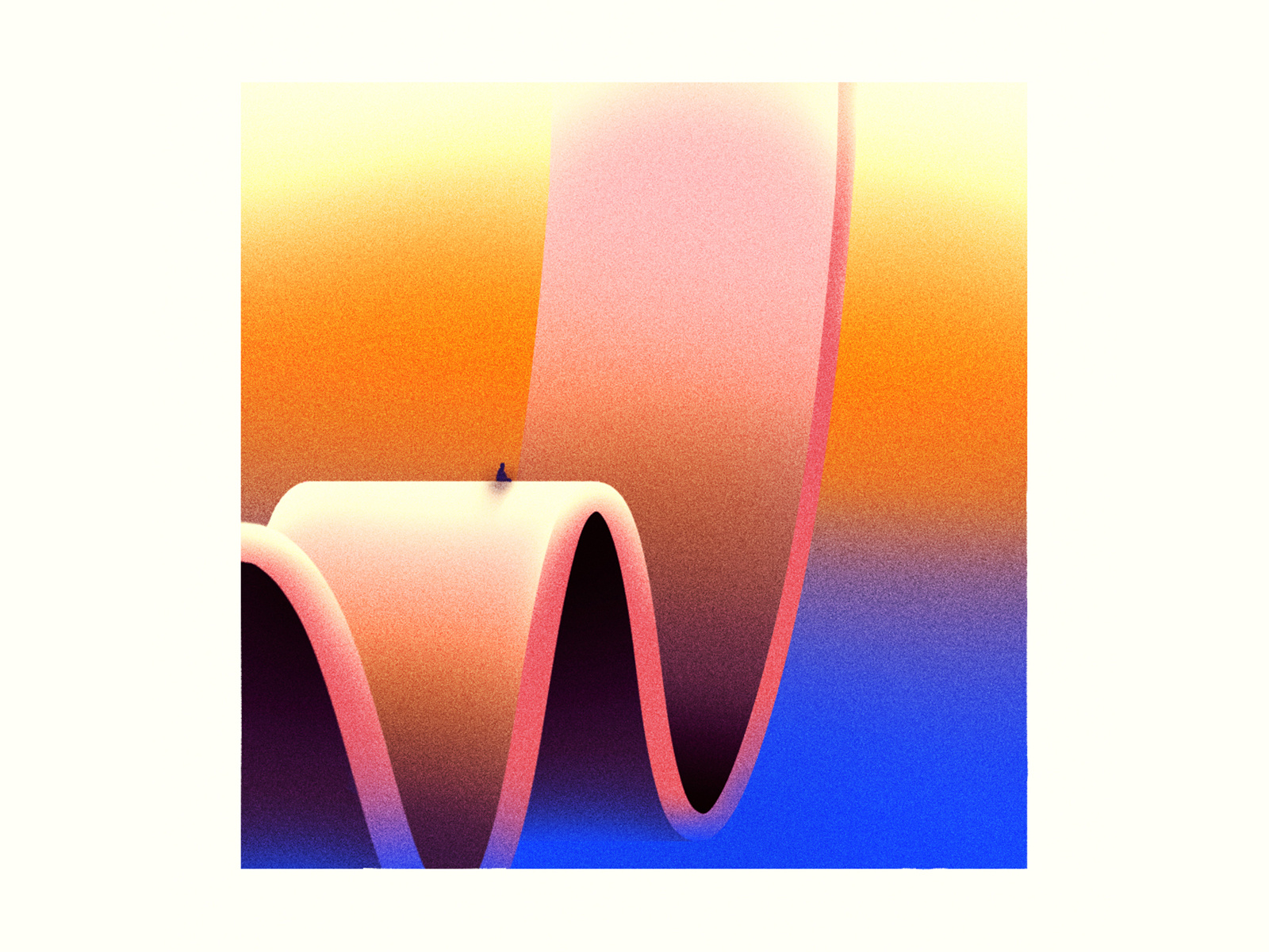 Example of Surreal Minimalist Digital Illustration