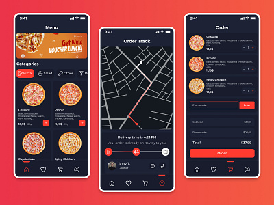 Food delivery App figma food food delivery mobile app pizza ui ux