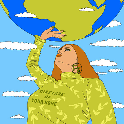 Earthday 2021 adobe earth day earthday editorial editorial illustration environment illustration popart