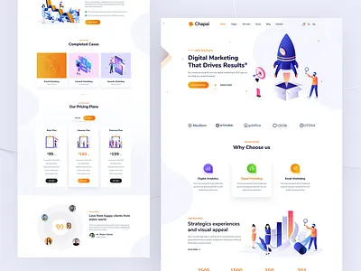 SEO & Digital Marketing Website digital marketing landing page marketing ridoy ridoy rock seo services ui user interface ux web web design web page website