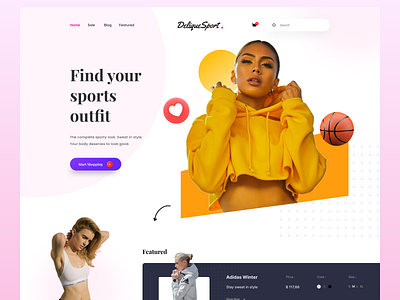 Clothing Web Store clothing e commerce figma store ui web design