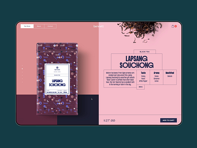 Bennett Tea Website Design animation beverages brand design branding design design studio ecommerce graphic design interaction interface product page tea ui user experience ux web web design web marketing website website design