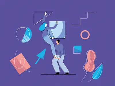 Bloom - Collaboration abstract collaboration design digital art illustration people recruiters team work