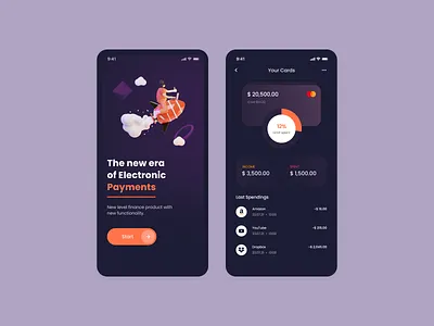 Finance Mobile App app daily dailyui finance financeapp freeui mobile app design mobile ui money money app subscriptions ui uiux ux wallet app