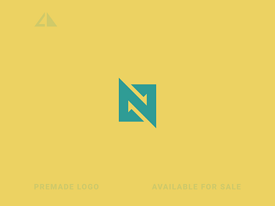 N Monogram Logo branding design flat geometric design geometry icon letter logo logo minimal monogram