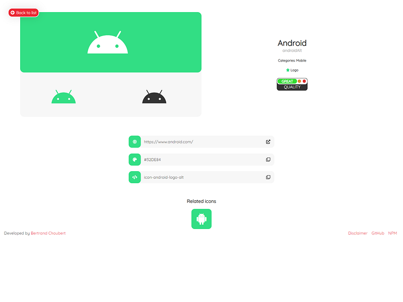 BC-Font website: Redesign (3/3) font icon iconfont typography ui website