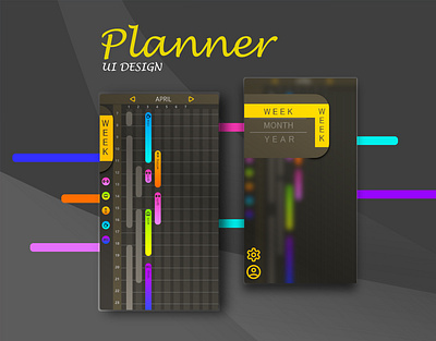 Planner app ui design app app design application calendar app calender calender design daily planner planner planner app to do app to do list ui ui uix uidesign ux