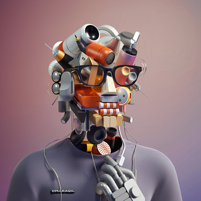 Self Portrait Series 2050 3d abstract cinema 4d cinema4d design graphic design illustration inspiration modern octane