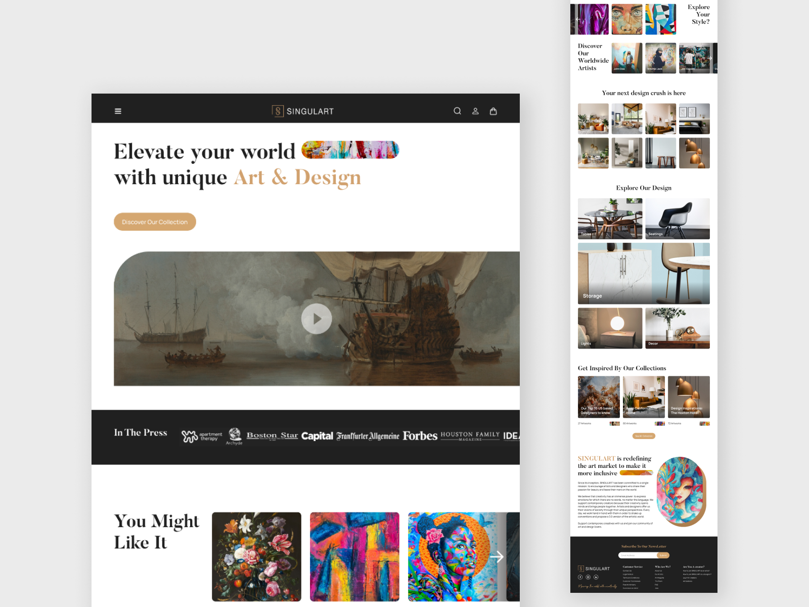 Example of Modern Website UI/UX Design In Figma
