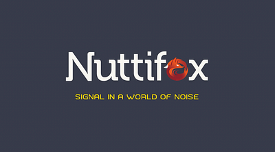 Nuttifox _signal in a world of noise animation branding logo motion graphics video