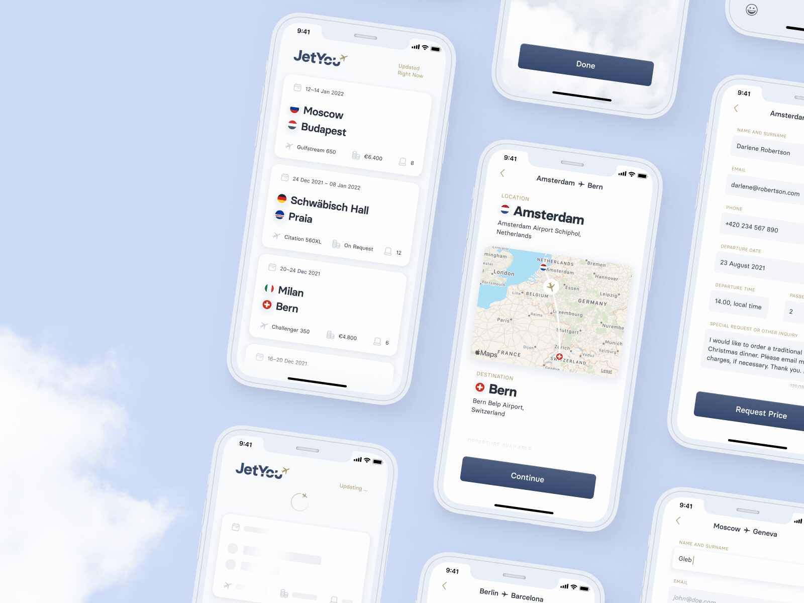 Private Jet | Lark & Dark dark flight app flight booking gif ios jet lark minimal private jet simple ui