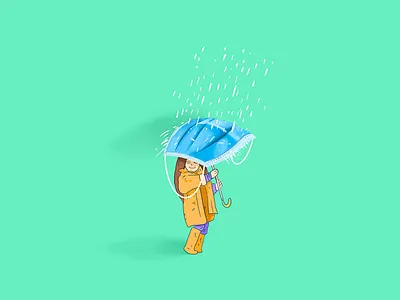 Character Illustrations With Face Mask - Part 1. adorable art awesome character design clean creative illustration cute drawing dribble face mask happy love lovely mask design minimalistic playful positive sketch