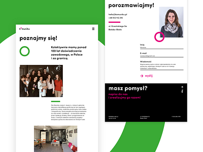 Komuniku Website about us page colorful contact page desktop desktop design layout ui ui design web web design website