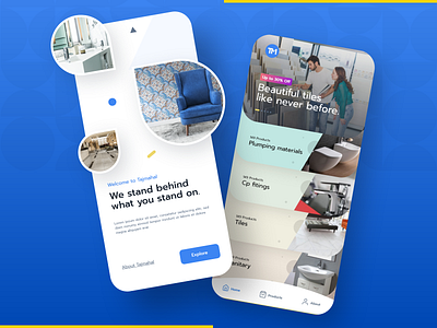 Tiles and Sanitary App app app design apps screen design granite interior mobile app mobile design mobile ui sanitary tiles ui webdesign