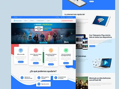 Telecentro Website Redesign 2021 argentina clean concept concept design figma minimal ui web web design web designer website