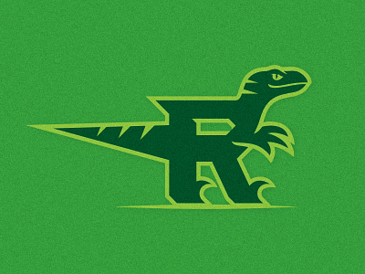 Raptor + R Monday Morning Warm-up athletic department athletic logo bold branding clean clever exploration icon identity illustration logo logo design monogram raptor simple smart sports logo timeless