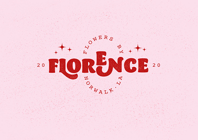 flowers by florence logo barracuda branding branding design design florist florist branding florist logo logo logo design logo design branding logodesign logotype retro typedesign typeface typogaphy