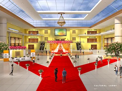 Cultural Virtual Lobby cultural lobby set design virtual branding virtual cultural lobby virtual event plateform virtual expo 2021 virtual stage virtual tour