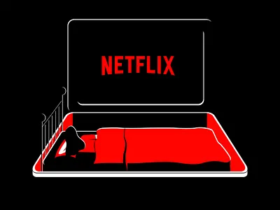 Netflix and Naps app behance design illustration illustrator lineart minimal netflix netflix and chill procreate ui vector