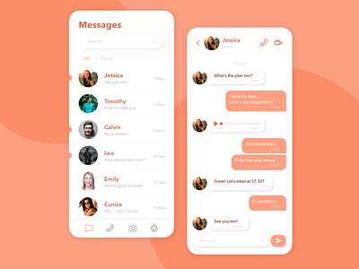 Daily UI #013 - Direct messaging app dailyui design direct messaging ui uidesign