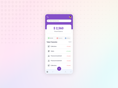 Expo - Expanse Management app design minimal mobile ui ui uidesign uiux uiuxdesign ux web