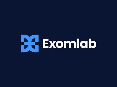 Exomlab Logo abstract buy logo e letter e logo e logomark gennady savinov logo design geometric health hospital laboratory logo design medical minimalistic modern monogram professional quality strong symmetric therapeutic
