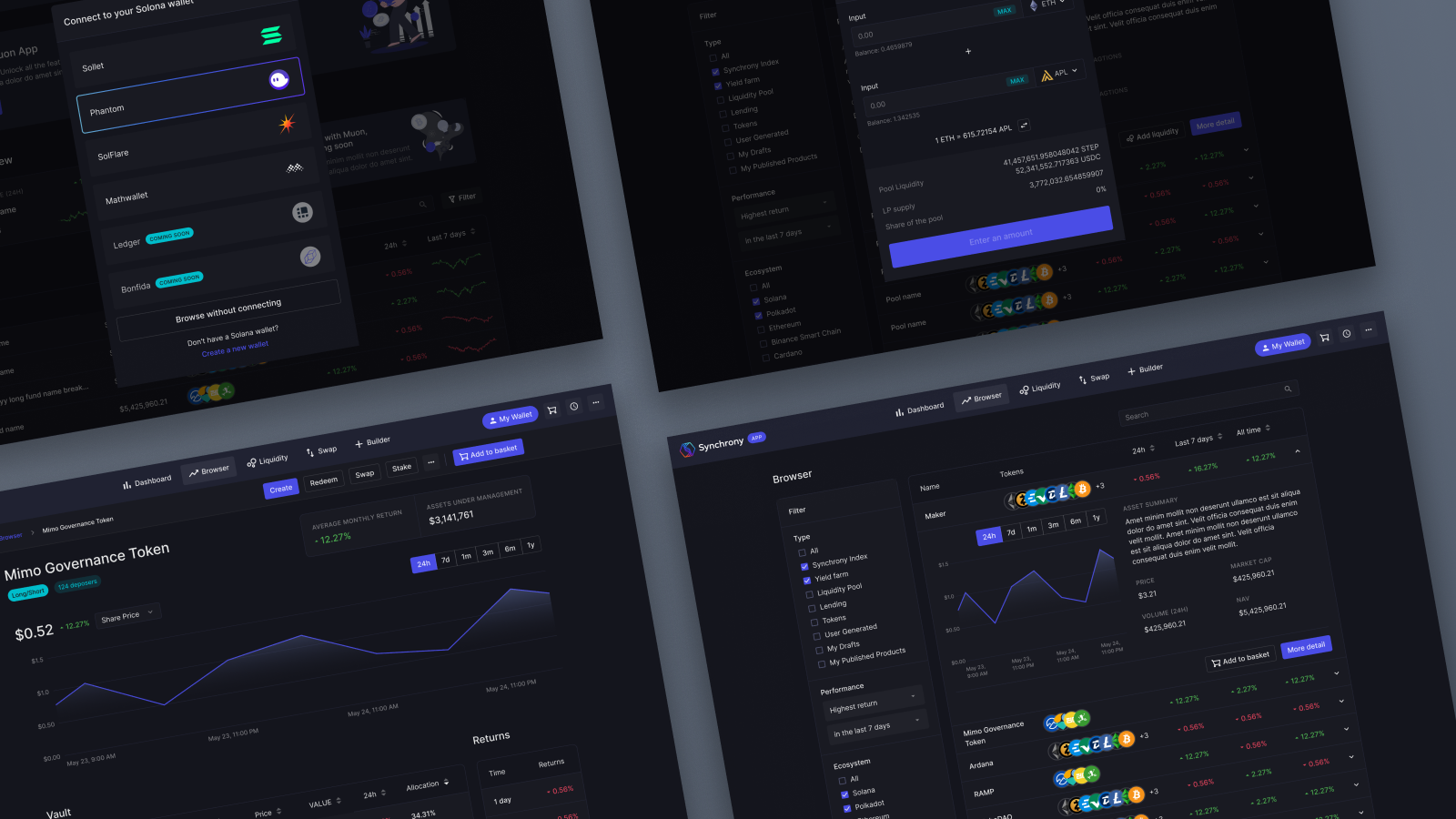 Cyrpto - DeFi in Sync asset bitcoin blockchain copy trading crypto cryptocurrency defi digital liquidity metaverse nft solana stake token uiux wallet